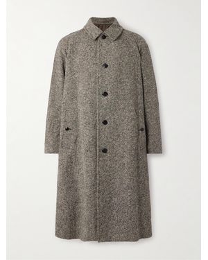 Kaptain Sunshine Umbrella Wool-Tweed Coat - Grey