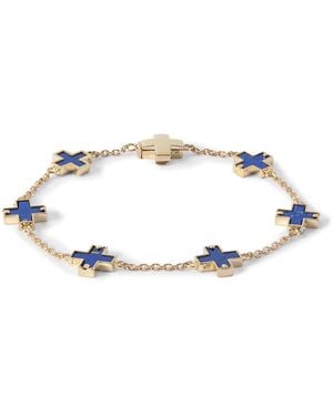 Luis Morais 14-Karat Lapis Lazuli Bracelet - White