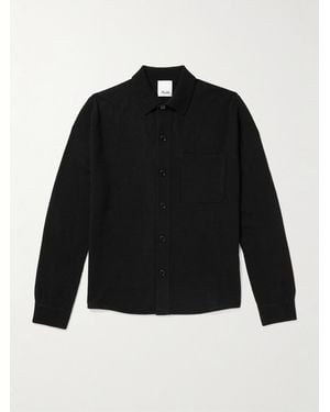 Allude Virgin Wool And Cashmere-blend Cardigan - Black