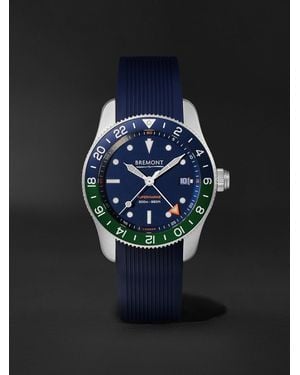 Bremont The Supermarine S302 Jet Automatic Gmt Stainless Steel Watch, Ref. S302-Blgn-R-S - Blue