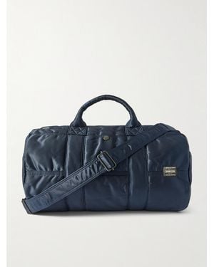Porter-Yoshida and Co Tanker Drum Nylon-twill Weekend Bag - Blue