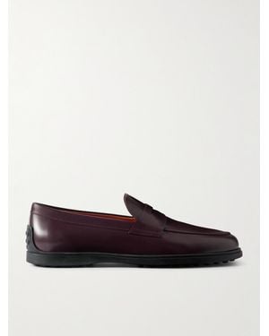 Tod's Gomma Pennyloafers aus Leder - Rot