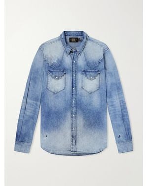 RRL Addington Denim Shirt - Blue