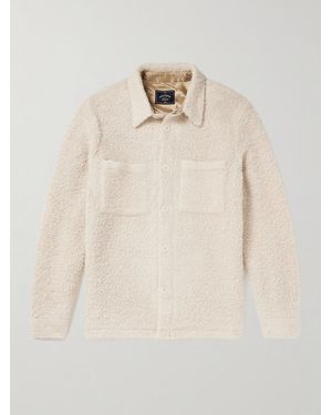 Portuguese Flannel Curly Bouclé Overshirt - Natural