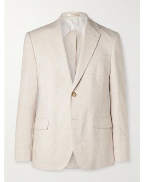 MR P. Regular-Fit Linen Suit Jacket - Natural