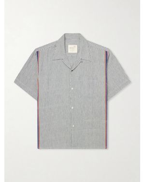 Kardo Rohit Convertible-Collar Cotton Shirt - Grau