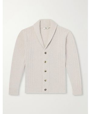 Altea Shawl-Collar Wool And Cashmere-Blend Cardigan - White