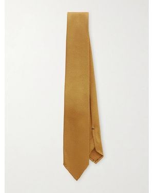 De Petrillo 7Cm Silk-Jacquard Tie - Metallic