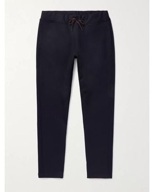 Loro Piana Holburn Tapered Stretch Wish Virgin Wool Joggers - Blue