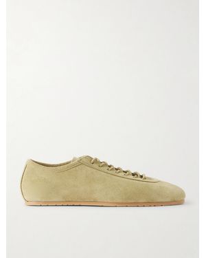 Dries Van Noten Suede Trainers - Natural