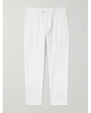 Tom Ford Tapered Cotton-Blend Twill Chinos - White