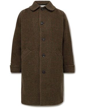 Bode Hedgerow Wool-Tweed Coat - Brown