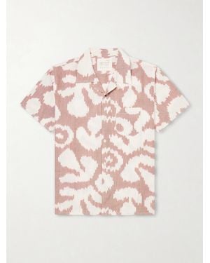 Kardo Chintan Embroidered Cotton Shirt - Pink
