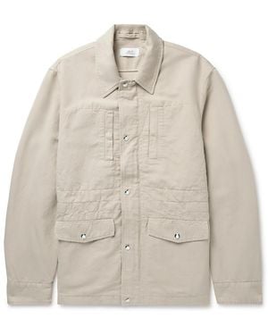 MR P. Cotton And Linen-Blend Twill Field Jacket - Natural