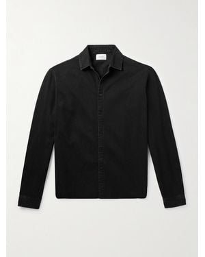 Saint Laurent Cotton And Lyocell-Blend Denim Shirt - Black
