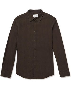 NN07 Enzo 5708 Linen Shirt - Brown