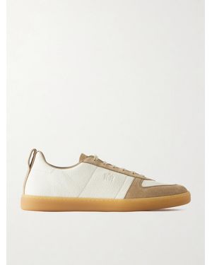 Church's Repton Textured-Leather And Deerskin Trainers - White