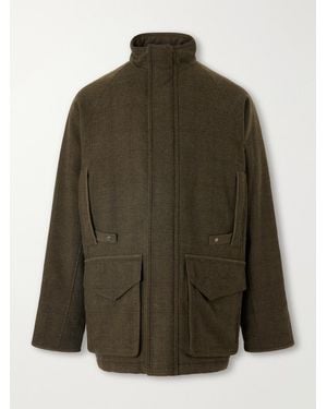 James Purdey & Sons Checked Wool-Tweed Field Coat - Green