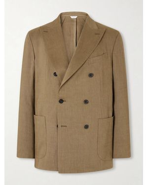 Boglioli Double-breasted Linen - Natural