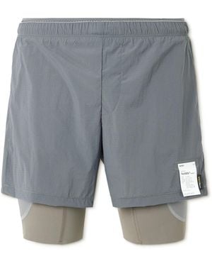Satisfy 8&Quot; Straight-Leg Layered Techsilk&Trade; Cordura&Reg; Ripstop And Justice&Trade; Shorts - Gray