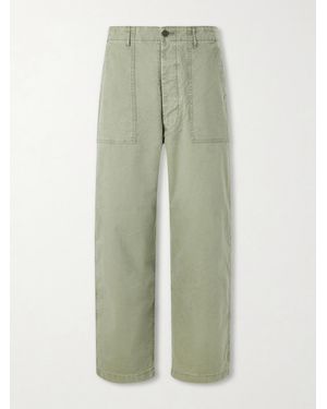 Orslow Summer Fatigue Straight-leg Cotton Trousers - Green