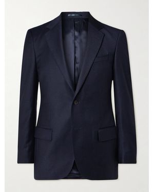 MR P. Slim-Fit Wool-Flannel Suit Jacket - Blue