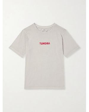 ADON Tundra Printed Cotton-Jersey T-Shirt - White