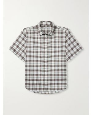 Burberry Radmar Checked Cotton Shirt - Grey