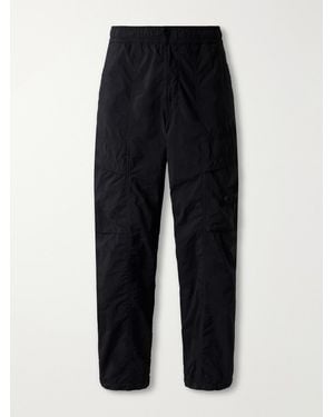 Stone Island Ghost Wide-Leg Nylon Smerigliato Trousers - Blue