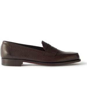 Edward Green Pimlico Full-Grain Leather Penny Loafers - Brown