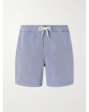 NN07 Gregor Straight-Leg Tencel Lyocell And Lenzing Ecovero-Blend Twill Drawstring Shorts - Blue