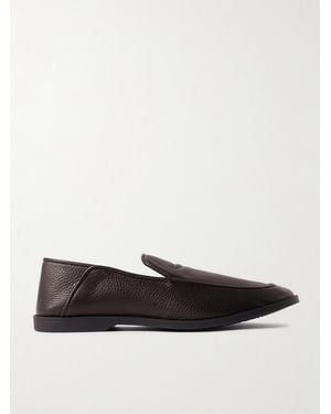 George Cleverley Mayfair Ii Collapsible-heel Deerskin Loafers - White