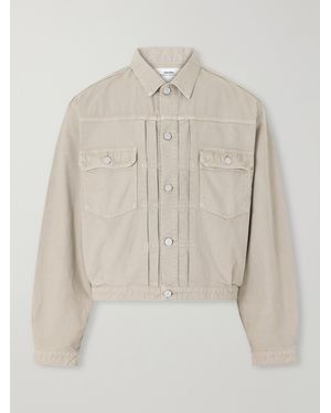 Visvim 101Xx Embroidered Garment-Dyed Corduroy Jacket - Natural