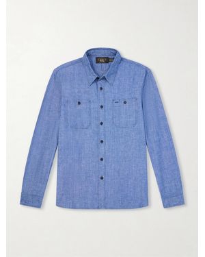 RRL Cameron Cotton-Chambray Shirt - Blue