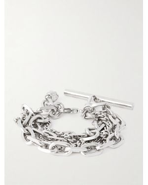 McQueen Sling Palladium-plated Bracelet - White