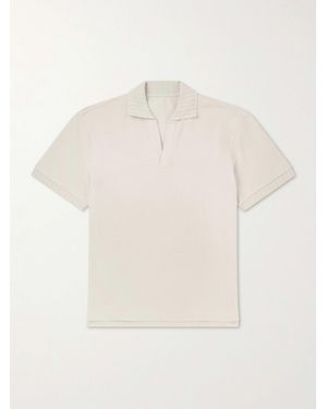 STÒFFA Cotton-Piqué Polo Shirt - Natural