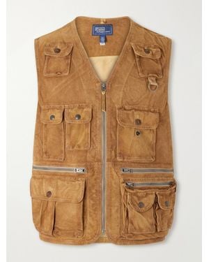 Polo Ralph Lauren Suede Utility Vest - Brown
