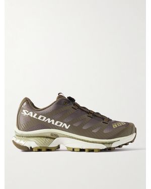 Salomon Xt4-Og Rubber-Trimmed Mesh Trainers - Brown