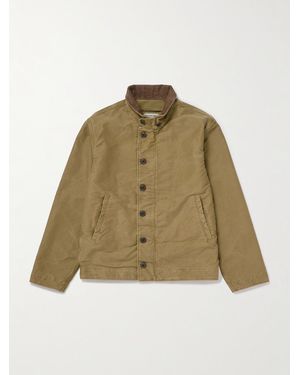 RRL Corduroy-Trimmed Cotton Jacket - Natural