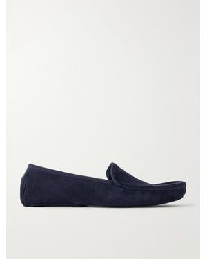 MR P. Suede Slippers - Blue