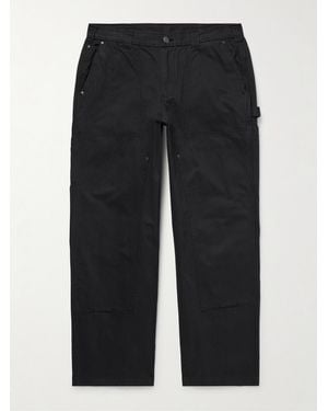 Corridor NYC Herringbone Cotton Carpenter Trousers - Blue