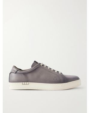 Berluti Playtime Full-Grain Venezia Leather Trainers - Grey