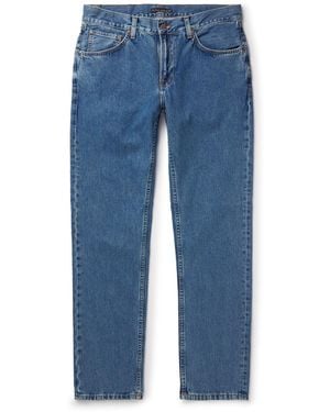 Nudie Jeans Gritty Jackson Slim-Fit Straight-Leg Organic Jeans - Blue