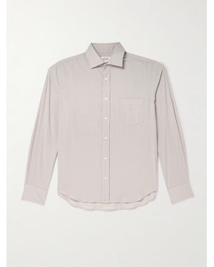Hartford Paul Pat Cotton-Poplin Shirt - White
