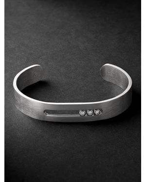 Messika Move Armspange aus Titan mit Diamanten - Schwarz