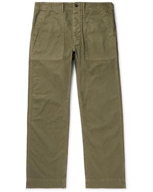 RRL Cotton-Herringbone Pants - Green