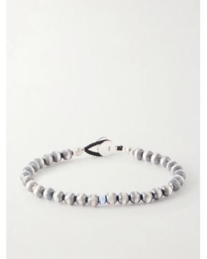 Mikia Circle5 Sterling Multi-Stone Beaded Bracelet - Natural