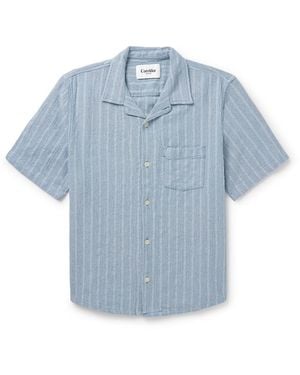 Corridor NYC Camp-Collar Cotton Shirt - Blue