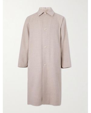 STÒFFA Double-Faced Wool Overcoat - Natural