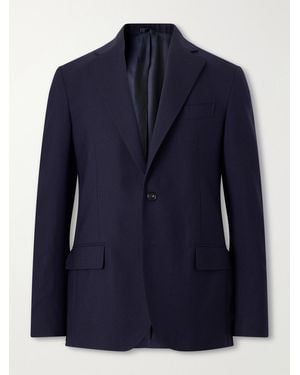 De Petrillo Virgin Wool Suit Jacket - Blue